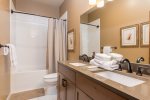BR 1- En Suite Bath with Dual Vanities and Shower/Tub Combo